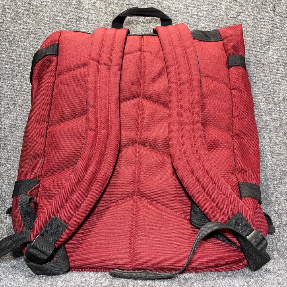 Poler Outdoor Red Retro Rolltop Backpack Camp Vibes Hiking Laptop Bag OS - Picture 2 of 8